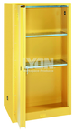 Storage Cabinet - #5460 - 32 x 32 x 65" - 60 Gallon - w/2 shelves, 2-door manual close - Yellow Only - USA Tool & Supply