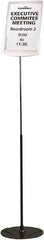 DURABLE - 8-1/2" Wide x 40-60" High Sign Compatiblity, Acrylic Sign Holder - Gray, 60" Holder Height - USA Tool & Supply
