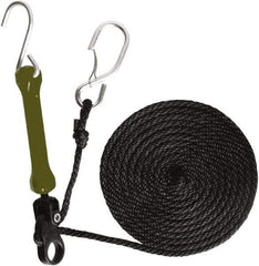 The Perfect Bungee - Light Duty Tie Down with Triangulated Galvanized S Hook - 144" OAL, Camo Green - USA Tool & Supply