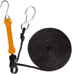 The Perfect Bungee - Light Duty Tie Down with Triangulated Galvanized S Hook - 144" OAL, Safety Orange - USA Tool & Supply