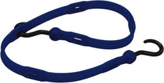 The Perfect Bungee - Adjustable Bungee Strap with Molded Nylon Hook End - 36" OAL, Blue - USA Tool & Supply