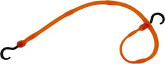 The Perfect Bungee - Adjustable Bungee Strap with Molded Nylon Hook End - 36" OAL, Safety Orange - USA Tool & Supply