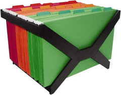 ADVANTUS - Black Hanging File Folder Racks-Plastic - Plastic - USA Tool & Supply