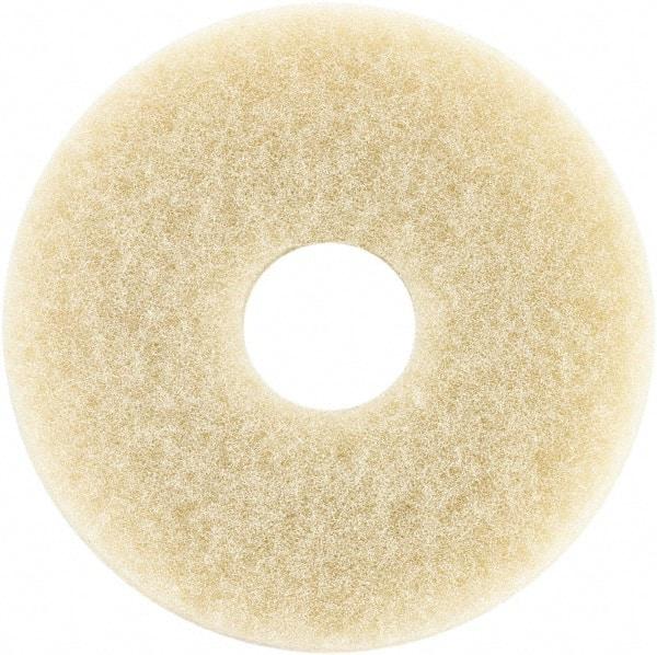 Oreck - Polishing Pad - 12" Machine, Beige Pad, Cotton - USA Tool & Supply