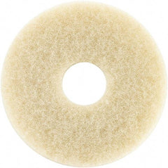 Oreck - Polishing Pad - 12" Machine, Beige Pad, Cotton - USA Tool & Supply