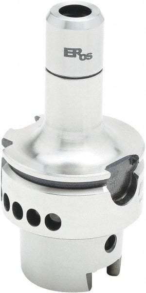 Parlec - 0.0428" to 1/4" Capacity, 5.12" Projection, HSK63A Hollow Taper, ER11 Collet Chuck - 1/4" Shank Diam - Exact Industrial Supply