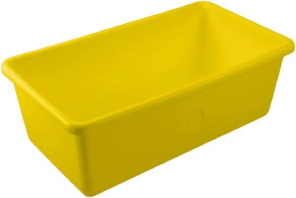 Remco - 149 Gal, 500 Lb Load Capacity Yellow Polyethylene Tote Container - Nesting, 46.8" Long x 26-1/2" Wide x 16.9" High - USA Tool & Supply