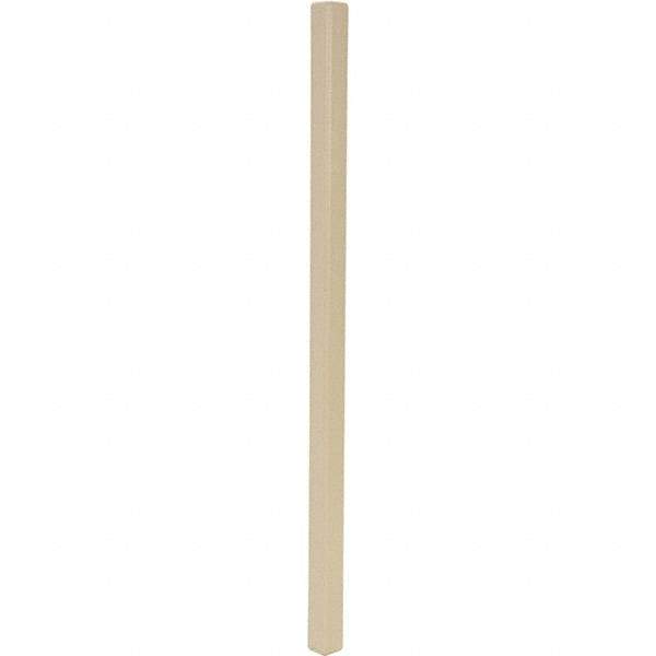 Vestil - 48" Long, Plastic Corner Protectors - Beige - USA Tool & Supply