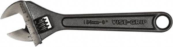 Irwin - 1" Jaw Capacity, 6" Standard Adjustable Wrench - Chrome Vanadium Steel, Black Finish - USA Tool & Supply