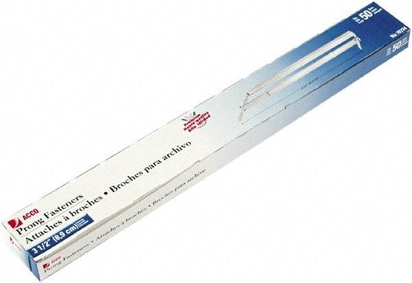 ACCO - 50 Piece Paper File Fasteners - 8-1/2" Long - USA Tool & Supply