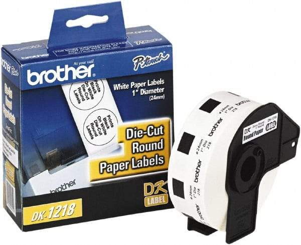 Brother - 15/16" Wide x 1" Long, White Paper Multi-Purpose Label - For Label Maker - USA Tool & Supply