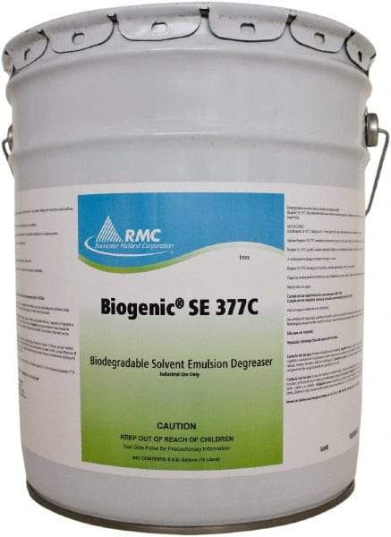 Rochester Midland Corporation - 5 Gal Bucket Cleaner/Degreaser - Liquid, d-Limonene Solvent, Alkaline, Water Base, Citrus - USA Tool & Supply