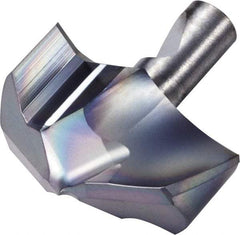 Kyocera - Series DA, 25mm Diam Grade PR1535 140° Replaceable Drill Tip - Carbide, Megacoat Finish, 250 Seat Size - USA Tool & Supply