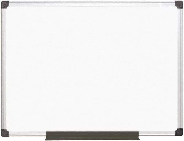 MasterVision - 36" High x 48" Wide Magnetic Dry Erase Board - Porcelain/Steel - USA Tool & Supply