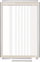 MasterVision - 24" High x 36" Wide Magnetic Dry Erase In/Out - Steel - USA Tool & Supply