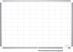 MasterVision - 36" High x 48" Wide Magnetic Dry Erase Calendar - Steel - USA Tool & Supply