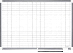 MasterVision - 48" High x 72" Wide Magnetic Dry Erase Calendar - Steel - USA Tool & Supply