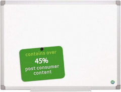 MasterVision - 48" High x 36" Wide Magnetic Dry Erase Board - Steel - USA Tool & Supply