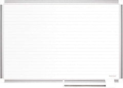 MasterVision - 48" High x 72" Wide Magnetic Dry Erase Calendar - Steel - USA Tool & Supply