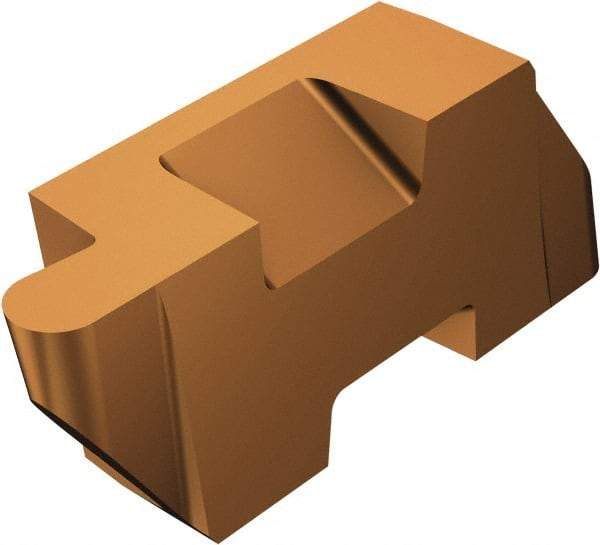 Sandvik Coromant - 3RTLRP TLRP 1.57mm Cutting Width Carbide Grooving Insert - 2.39mm Max Depth of Cut, Right Hand, 0.79mm Corner Radius, TiAlN Finish - USA Tool & Supply