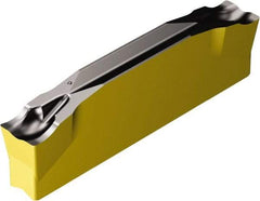Sandvik Coromant - N123x2H CM 4325 Grade, 0.1575" Cutting Width, Carbide Cutoff Insert - 0° Neutral Lead Angle, 0.0079" Cnr Rad, TiCN/Al2O3/TiN Coated - USA Tool & Supply
