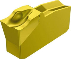 Sandvik Coromant - L151.240 5E 235 Grade, 0.1575" Cutting Width, Carbide Cutoff Insert - 0° Left Hand Lead Angle, 0.0079" Cnr Rad, TiCN/TiN Coated - USA Tool & Supply