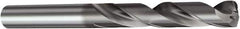 Sandvik Coromant - 11mm 140° Spiral Flute Solid Carbide Screw Machine Drill Bit - TiAlN Finish, Right Hand Cut, 2.1654" Flute Length, 4.0158" OAL, Split Point, Straight Shank, Through Coolant - USA Tool & Supply