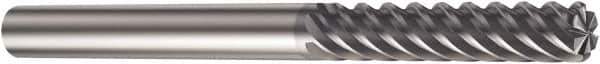 Sandvik Coromant - 1.57mm, 3/16" LOC, 1/4" Shank Diam, 3" OAL, 4 Flute, Solid Carbide Square End Mill - Single End, TiAlN Finish, Spiral Flute, 50° Helix, Right Hand Cut, Right Hand Flute, Series CoroMill Plura - USA Tool & Supply