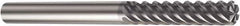 Sandvik Coromant - 1.57mm, 3/16" LOC, 1/4" Shank Diam, 3" OAL, 4 Flute, Solid Carbide Square End Mill - Single End, TiAlN Finish, Spiral Flute, 50° Helix, Right Hand Cut, Right Hand Flute, Series CoroMill Plura - USA Tool & Supply