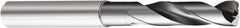 Sandvik Coromant - 7/32" 150° Spiral Flute Solid Carbide Screw Machine Drill Bit - Multilayer TiAlN Finish, Right Hand Cut, 1.1024" Flute Length, 2.5984" OAL, Standard Point, Straight Shank, Through Coolant - USA Tool & Supply
