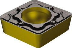 Sandvik Coromant - CCMT32.52 WM Grade 3210 Carbide Turning Insert - TiCN/AI2O3/TiN Finish, 80° Diamond, 3/8" Inscr Circle, 5/32" Thick, 1/32" Corner Radius - USA Tool & Supply