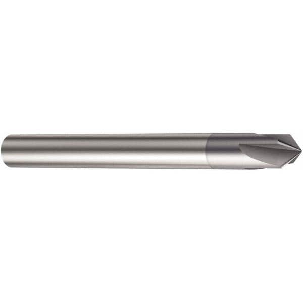 Sandvik Coromant - 0.059" Diam 4 Flute Single End Solid Carbide Chamfer Mill - USA Tool & Supply