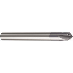 Sandvik Coromant - 0.059" Diam 4 Flute Single End Solid Carbide Chamfer Mill - USA Tool & Supply