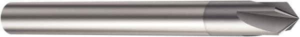 Sandvik Coromant - 1.5mm, 4 Flute, Solid Carbide, Corner Chamfer End Mill - 100mm OAL, 0° Helix, 4.25mm LOC - USA Tool & Supply