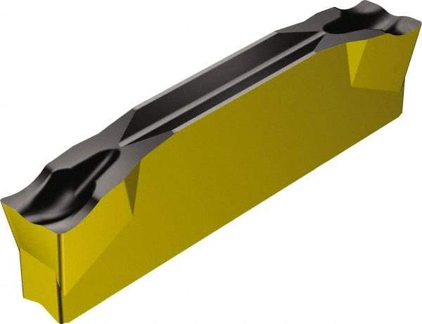 Sandvik Coromant - L123G2G CM 4325 Grade, 0.1181" Cutting Width, Carbide Cutoff Insert - 5° Left Hand Lead Angle, 0.0079" Cnr Rad, TiCN/Al2O3/TiN Coated - USA Tool & Supply