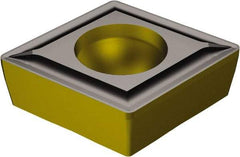 Sandvik Coromant - CCMT32.51 UF Grade 1515 Carbide Turning Insert - TiCN/Al2O3/TiN Finish, 80° Diamond, 3/8" Inscr Circle, 5/32" Thick, 1/64" Corner Radius - USA Tool & Supply