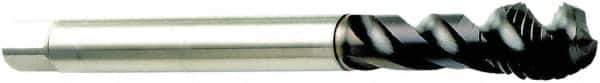Sandvik Coromant - 1-8 UNC 4 Flute 2BX Modified Bottoming Spiral Flute Tap - Powdered Metal, CoolTop Finish, 6.2992" OAL, Right Hand Flute, Right Hand Thread, Series CoroTap 300 - USA Tool & Supply