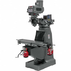 Jet - 49 x 9" 230V Variable Speed Pulley Control 3 Phase Knee Milling Machine - USA Tool & Supply