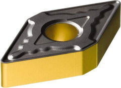 Sandvik Coromant - DNMG444 MR Grade 4335 Carbide Turning Insert - TiCN/AI2O3/TiN Finish, 55° Diamond, 1/2" Inscr Circle, 1/4" Thick, 1/16" Corner Radius - USA Tool & Supply