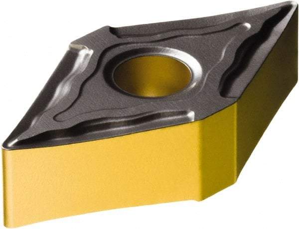 Sandvik Coromant - DNMG442 MF Grade 4315 Carbide Turning Insert - TiCN/Al2O3/TiN Finish, 55° Diamond, 1/2" Inscr Circle, 1/4" Thick, 1/32" Corner Radius - USA Tool & Supply
