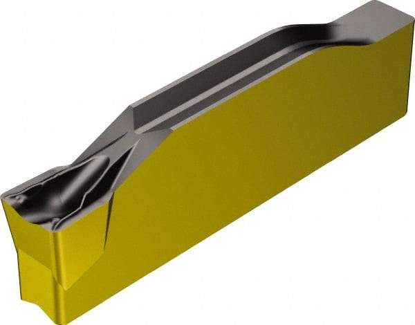Sandvik Coromant - H1N123x1 TF Grade 4325, 4mm Cutting Width Carbide Grooving Insert - 2.2mm Max Depth of Cut, Neutral, 0.4mm Corner Radius, TiCN/Al2O3/TiN Finish - USA Tool & Supply