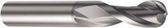Sandvik Coromant - 9mm Diam, 16mm LOC, 2 Flute Solid Carbide Ball End Mill - AlCrN Finish, 72mm OAL, 10mm Shank Diam, Ball Flute - USA Tool & Supply