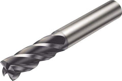 Sandvik Coromant - 3mm, 4 Flute, Solid Carbide, Corner Radius End Mill - 57mm OAL, 38° Helix, Right Hand Flute, 7mm LOC, Right Hand Cut - USA Tool & Supply