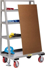 Little Giant - 2,000 Lb Capacity Steel Panel Truck - Steel Deck, 24" OAW, 0" Platform Length, Polyurethane Casters - USA Tool & Supply