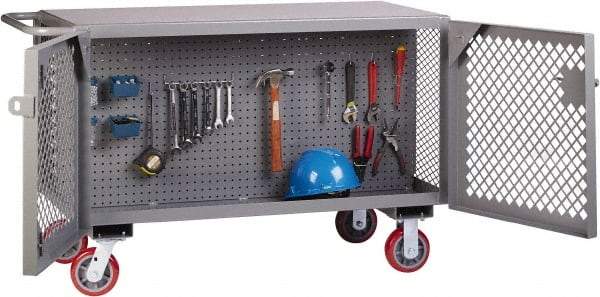Little Giant - 3,600 Lb Capacity Mobile Work Bench - 24" Wide x 48" Deep x 33" High, Steel - USA Tool & Supply