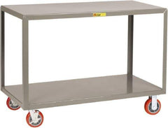 Little Giant - Mobile Table - Steel, Gray, 48" Long x 24" Deep x 34" High - USA Tool & Supply