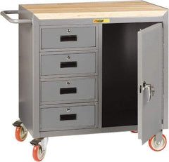 Little Giant - Mobile Service Bench - Steel, Gray, 41-1/2" Long x 26" Deep x 38" High - USA Tool & Supply