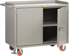 Little Giant - Mobile Service Bench - Steel, Gray, 53-1/2" Long x 26" Deep x 43" High - USA Tool & Supply