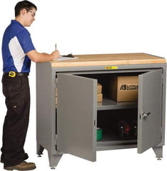 Little Giant - Stationary Workstations Type: Security Workstation Width (Inch): 36 - USA Tool & Supply