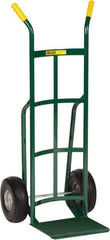 Little Giant - 600 Lb Capacity 49" OAH Hand Truck - Dual Handle, Steel, Flat-Free Microcellular Foam Wheels - USA Tool & Supply